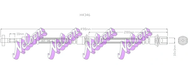 Brake Hose (H4346)