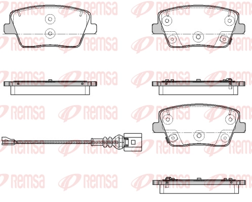 Brake Pad Set, disc brake (1901 02)