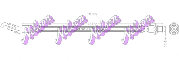 Brake Hose (H4809)