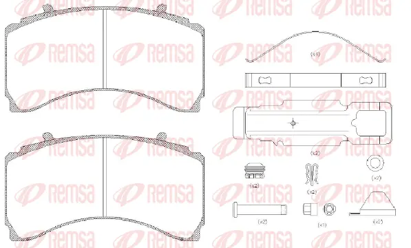 Brake Pad Set, disc brake (JCA1479.80)