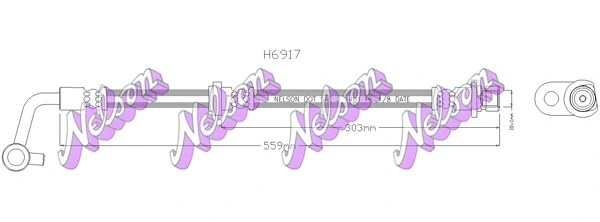 Brake Hose (H6917)