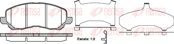 Brake Pad Set, disc brake (0804 31)
