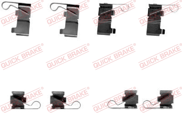 Accessory Kit, disc brake pad (109-1699)
