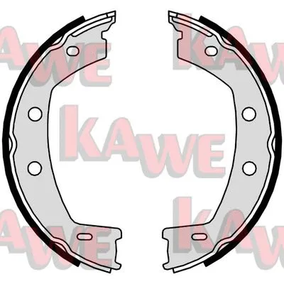 Brake Shoe Set, parking brake (09950)