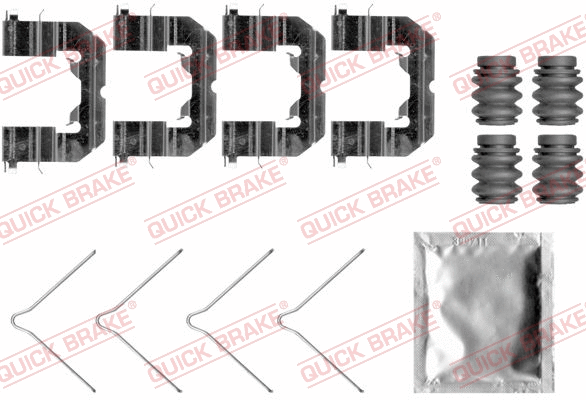 Accessory Kit, disc brake pad (109-0089)