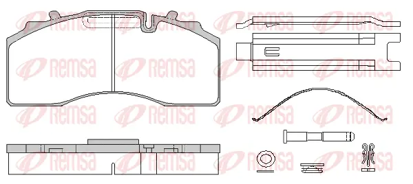Brake Pad Set, disc brake (JCA1415.80)