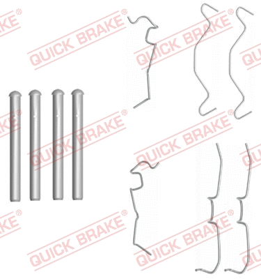 Accessory Kit, disc brake pad (109-1650)