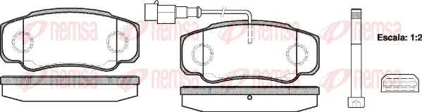 Brake Pad Set, disc brake (0961 02)