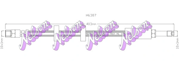 Brake Hose (H6387)