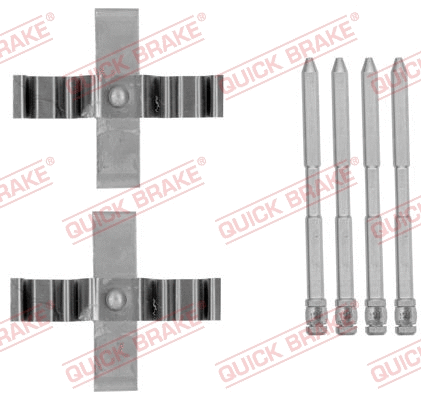 Accessory Kit, disc brake pad (109-1801)