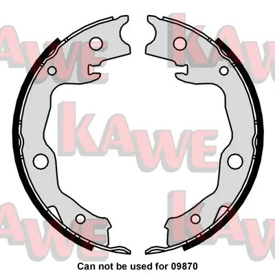 Brake Shoe Set, parking brake (01034)