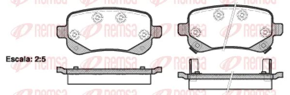 Brake Pad Set, disc brake (1095 02)