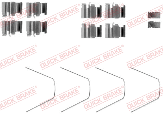 Accessory Kit, disc brake pad (109-1651)
