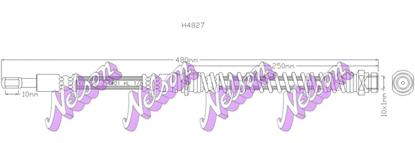 Brake Hose (H4827)