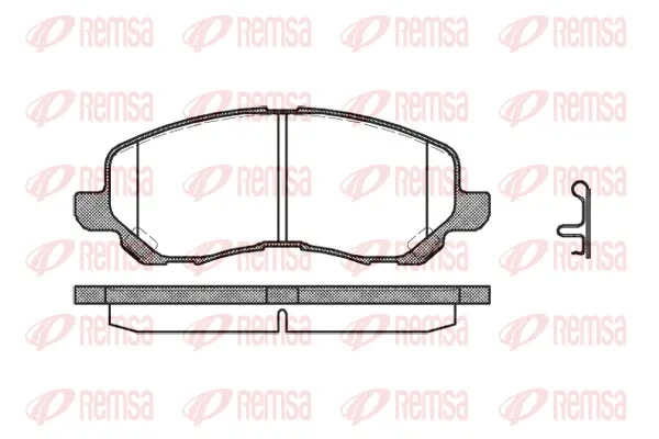 Brake Pad Set, disc brake (0804 12)