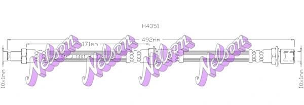 Brake Hose (H4351)