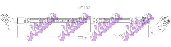 Brake Hose (H7432)