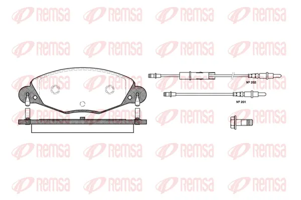 Brake Pad Set, disc brake (0827 04)