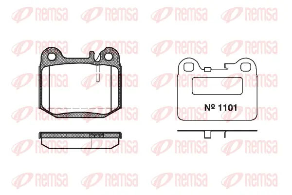 Brake Pad Set, disc brake (0014 40)