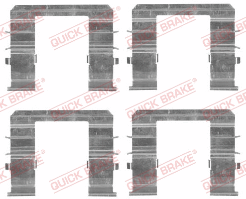 Accessory Kit, disc brake pad (109-1744)