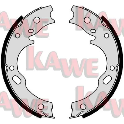 Brake Shoe Set, parking brake (01127)