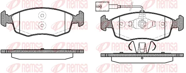 Brake Pad Set, disc brake (0172 52)