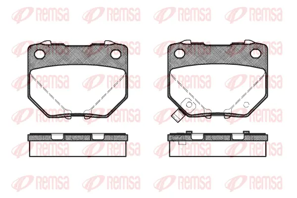 Brake Pad Set, disc brake (0365 21)