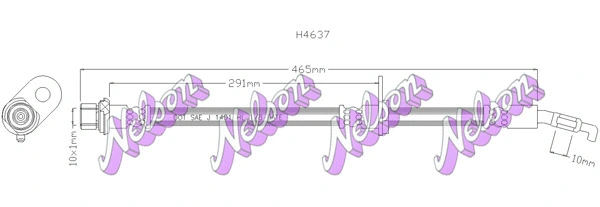 Brake Hose (H4637)