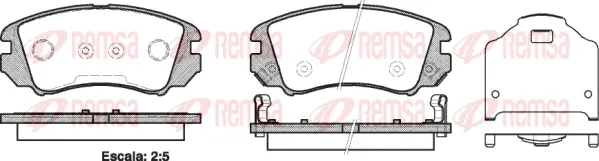 Brake Pad Set, disc brake (0953 22)