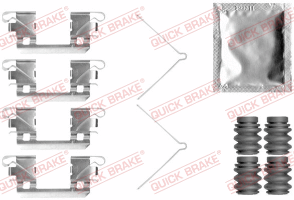 Accessory Kit, disc brake pad (109-0113)