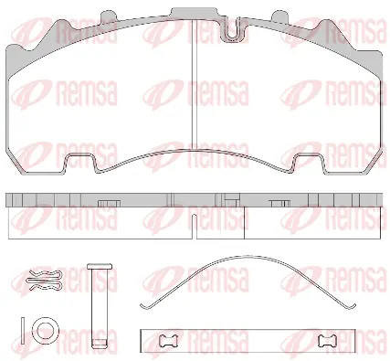 Brake Pad Set, disc brake (JCA1554.80)