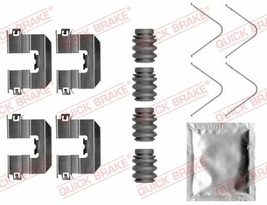 Accessory Kit, disc brake pad (109-0058)