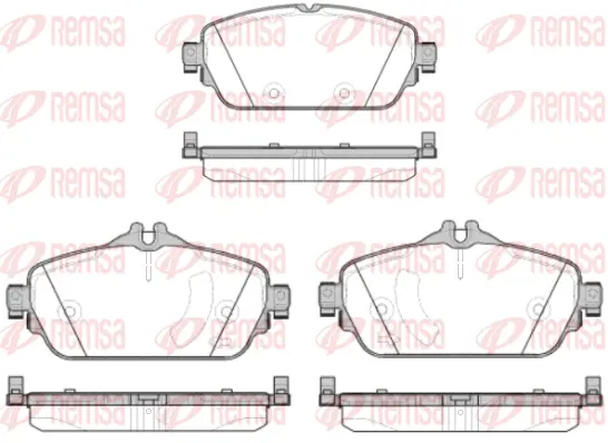 Brake Pad Set, disc brake (1592 08)