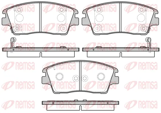 Brake Pad Set, disc brake (1676 02)