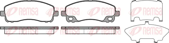Brake Pad Set, disc brake (1338 00)