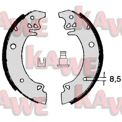 Brake Shoe Set (02750)