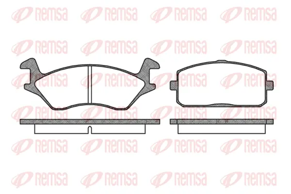 Brake Pad Set, disc brake (0105 00)