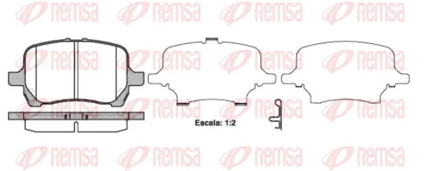 Brake Pad Set, disc brake (1089 12)