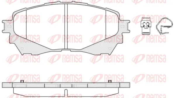 Brake Pad Set, disc brake (1538 04)