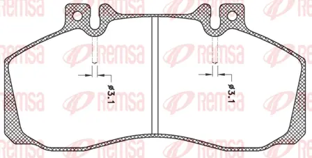 Brake Pad Set, disc brake (JCA245.00)