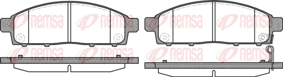 Brake Pad Set, disc brake (1242 00)