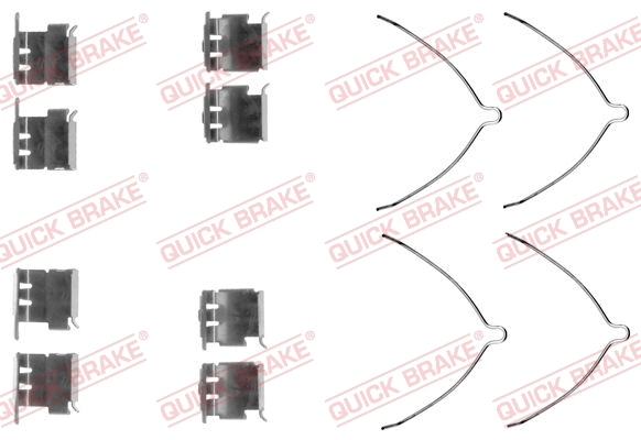 Accessory Kit, disc brake pad (109-1289)