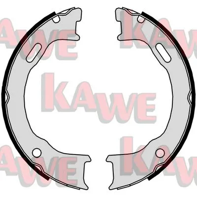 Brake Shoe Set, parking brake (01058)