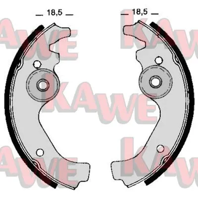 Brake Shoe Set (00670)