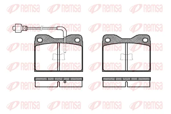 Brake Pad Set, disc brake (0008 02)