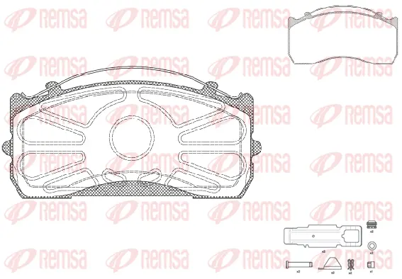Brake Pad Set, disc brake (JCA815.80)