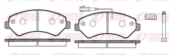 Brake Pad Set, disc brake (1275 12)
