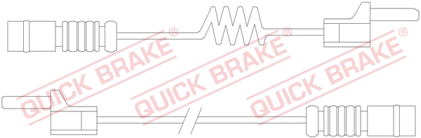 Warning Contact, brake pad wear (WS0169A)