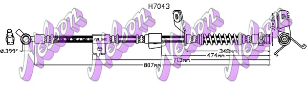 Brake Hose (H7043)
