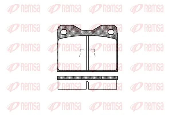 Brake Pad Set, disc brake (0008 10)